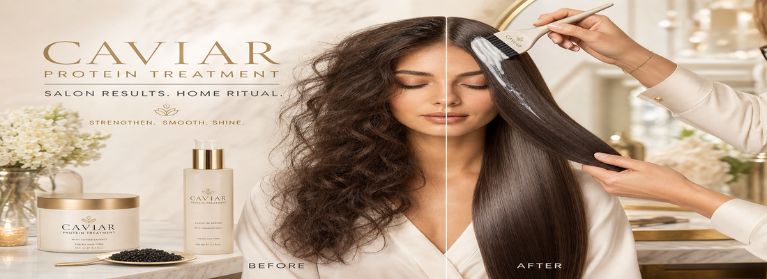 Caviar protein hair treatment products