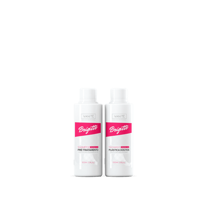 Kit - 1 unit Brazilian Keratin Brigitte + 1 unit Shampoo Brigitte | For All Hair Types | 100ml - Make Beauty International