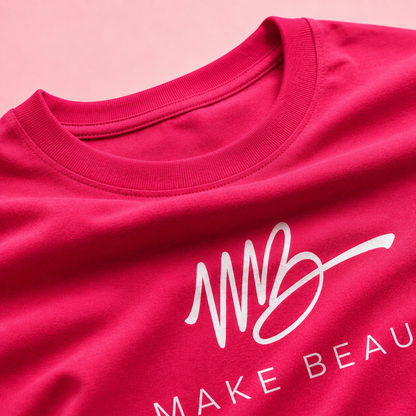 Make Beauty Signature Pink T-Shirt