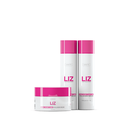 Kit Home Care Liz | 01 Shampoo 250ml+ 01 Conditioner 250ml + 01 Mask 300g | For All Hair Types - Make Beauty International