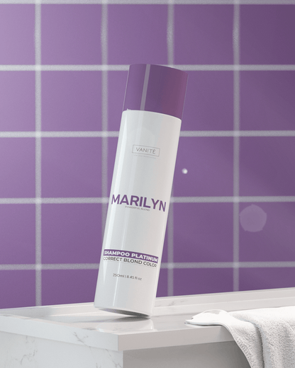 Marilyn Home Care Shampoo | Deep Cleansing and Color Revitalization | For Blondes and Grays | 250ml - Make Beauty International